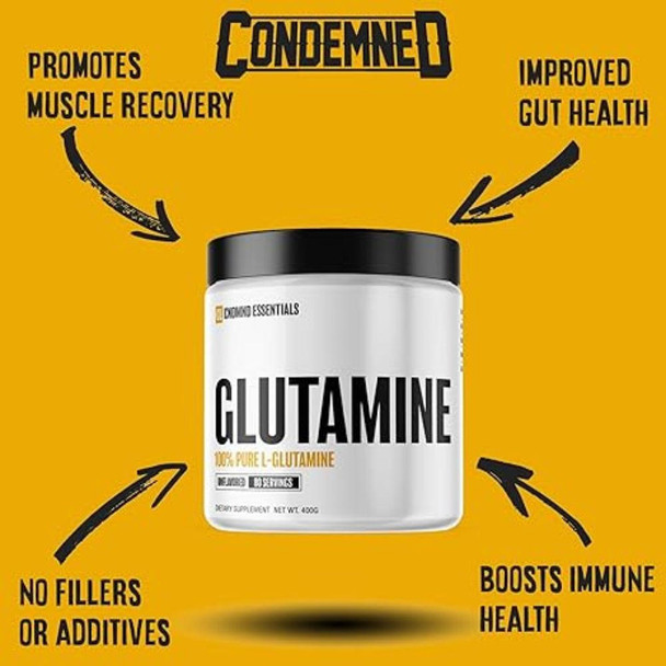 Condemned Labratoriez Condemned Labz Glutamine 80 Servings 