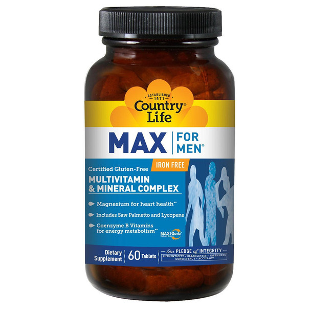  Country Life Max for Men Time Released 60 tabs 