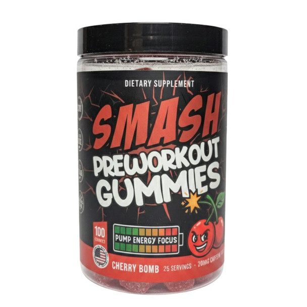  Smash Preworkout Gummies 25 Servings 