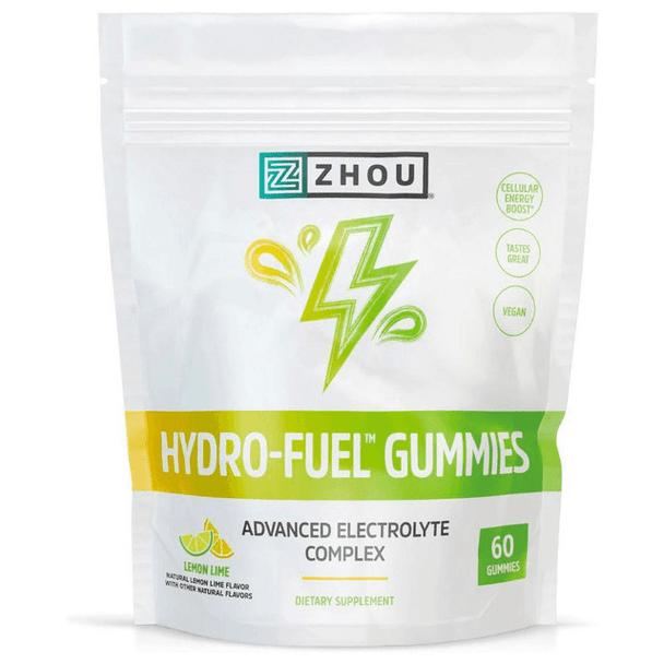  CLEARANCE: ZHOU Hydro Fuel Gummies Lemon Lime 60ct EXP 03/2026 