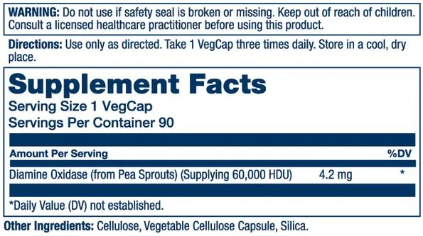 Solaray Vegan Dao Enzyme 90 Capsules