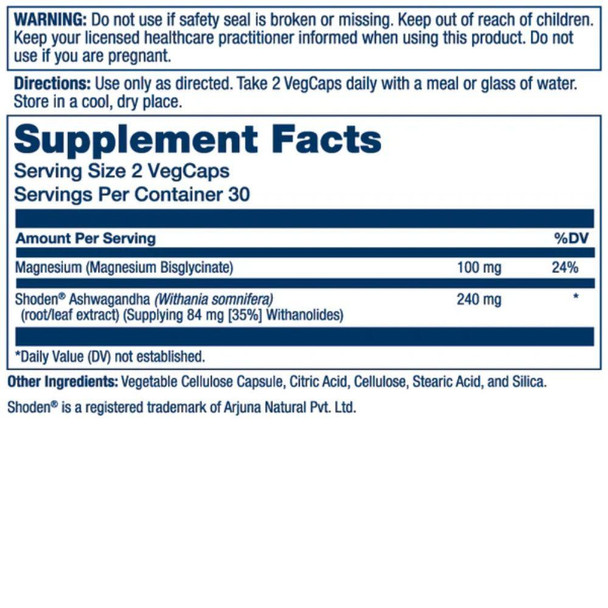  Solaray StressMag 60 Capsules 