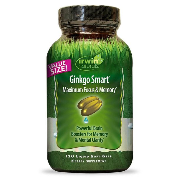  Irwin Naturals Ginkgo Smart 120 Liquid Soft Gels 