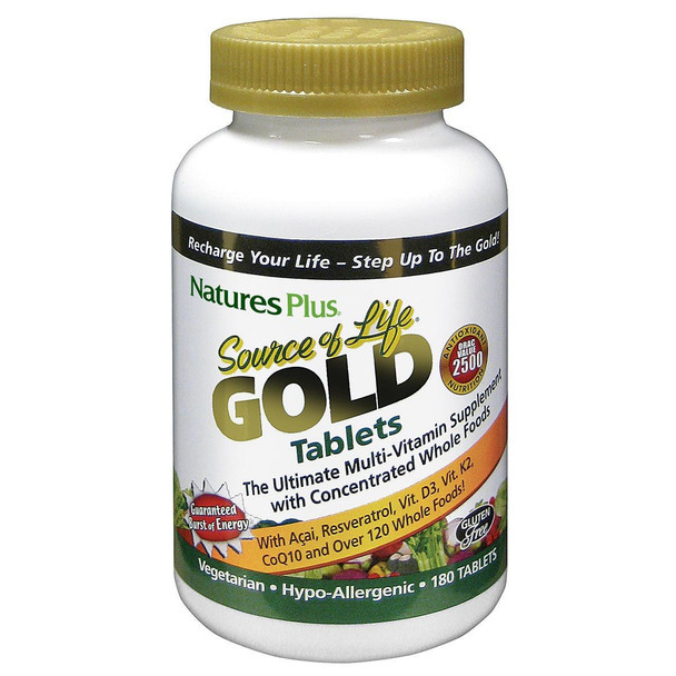  Nature's Plus Source of Life Gold 180 Tablets 