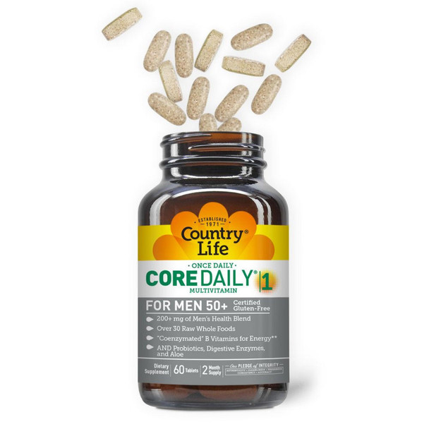  Country Life Core Daily-1 Men 50+ 60 Tabs 