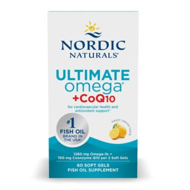  Nordic Naturals Ultimate Omega + CoQ10 60 SoftGels 