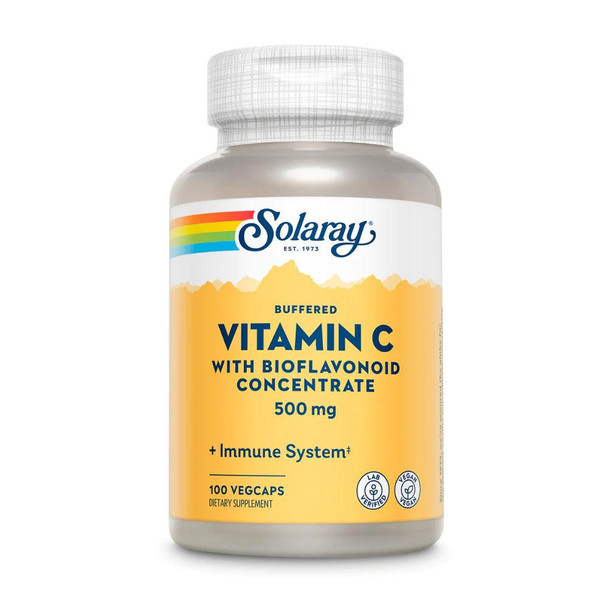  Solaray Bio-Plex Buffered Vitamin C 500mg 100 Caps 