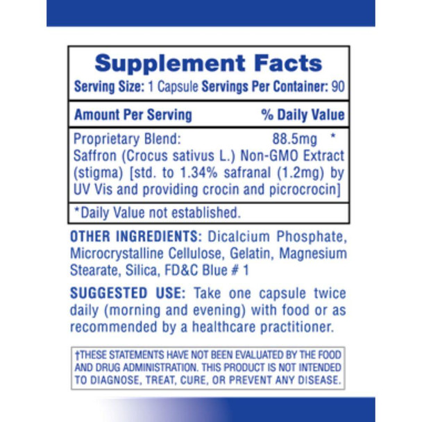  Hi-Tech Pharmaceuticals Saffron 90 Capsules 