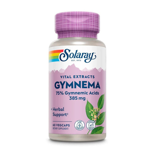  Solaray Gymnema Leaf Extract 385mg 60 Capsules 