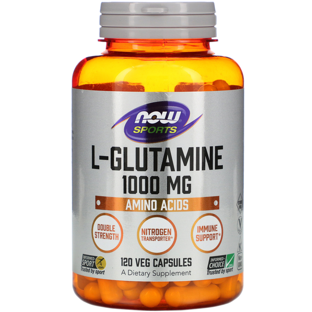  Now Foods L-Glutamine 1000mg 120 Caps 