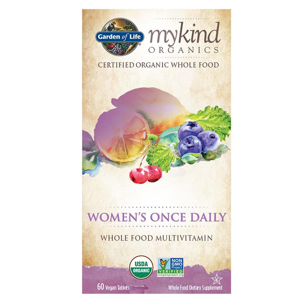  Garden of Life Kind Organics Women's Once Daily 60 Tabs 