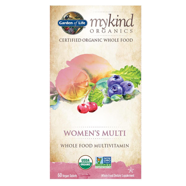  Garden of Life Kind Organics Women's Multi 60 Tabs 