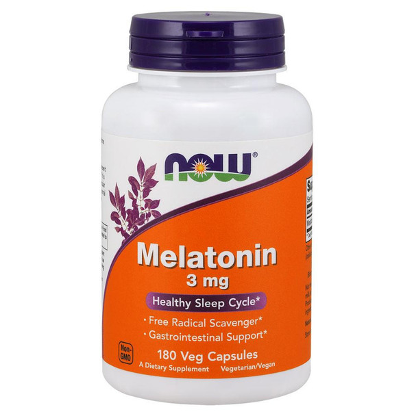  Now Foods Melatonin 3mg 180 Caps 