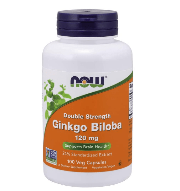  Now Foods Ginkgo Biloba 120 Mg 100 Vegetable Capsules 