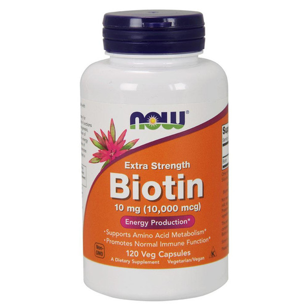  Now Foods Biotin 10 Mg Extra Strength 120 Vegetable Capsules 