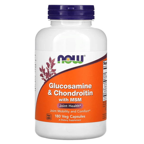  Now Foods Glucosamine & Chondroitin with MSM 180 Capsules 