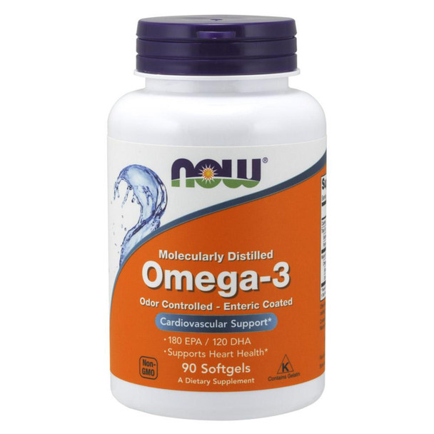  Now Foods Omega-3 180 Softgels Enteric 