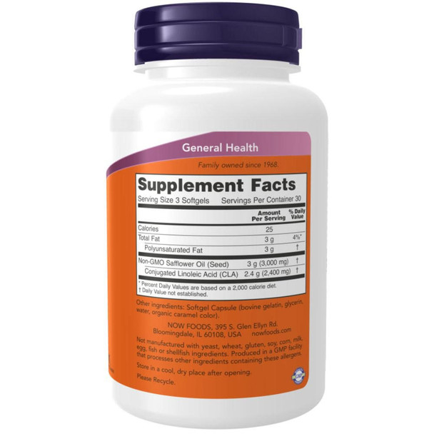  Now Foods CLA 800 Mg 90 Softgels 