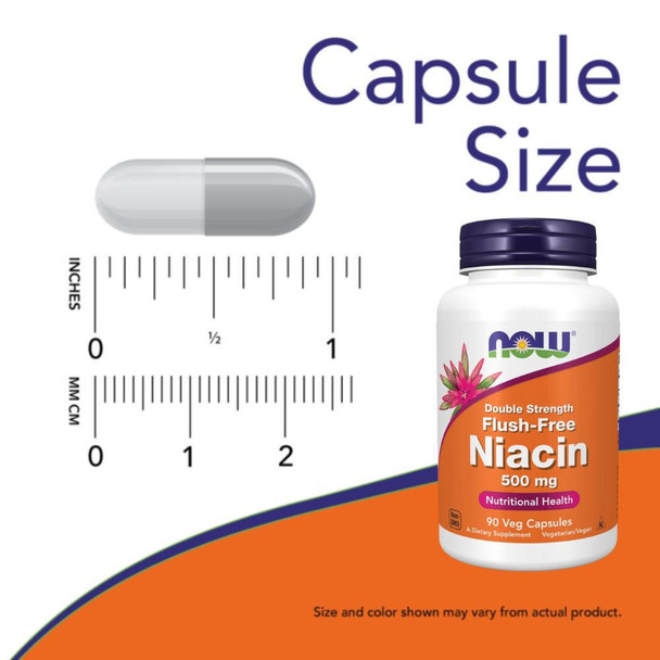  Now Foods Flush Free Niacin 500 Mg 90 Capsules 