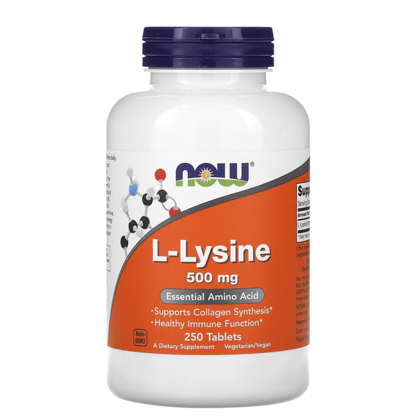  Now Foods Lysine 500 Mg 250 Tablets 