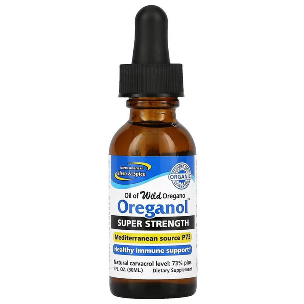  North American Herb & Spice Super Strength Oil of Oregano 1 oz 