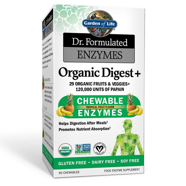  Garden of Life Dr. Formulated Organic Digest+ 