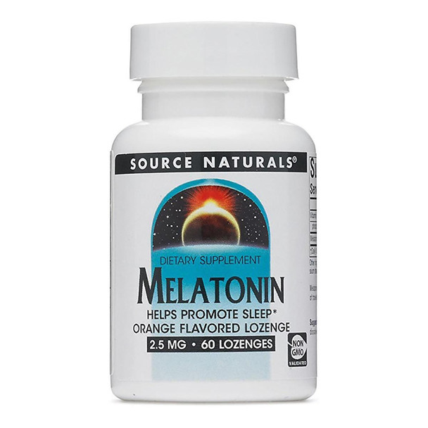  Source Naturals Melatonin 2.5mg Orange Sublingual 60 Tablets 