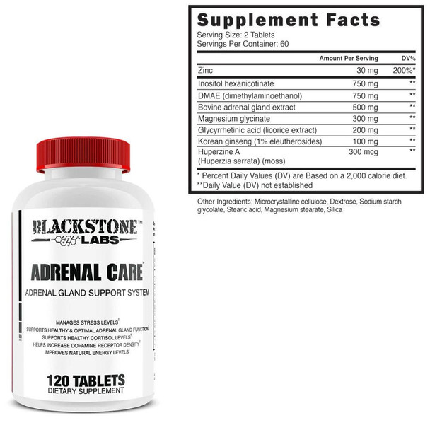  Blackstone Labs Adrenal Care 120T 