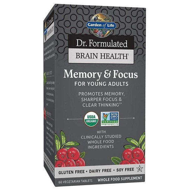 Garden of Life Garden Of Life Dr. Formulated Memory & Focus For Young Adults 60T 
