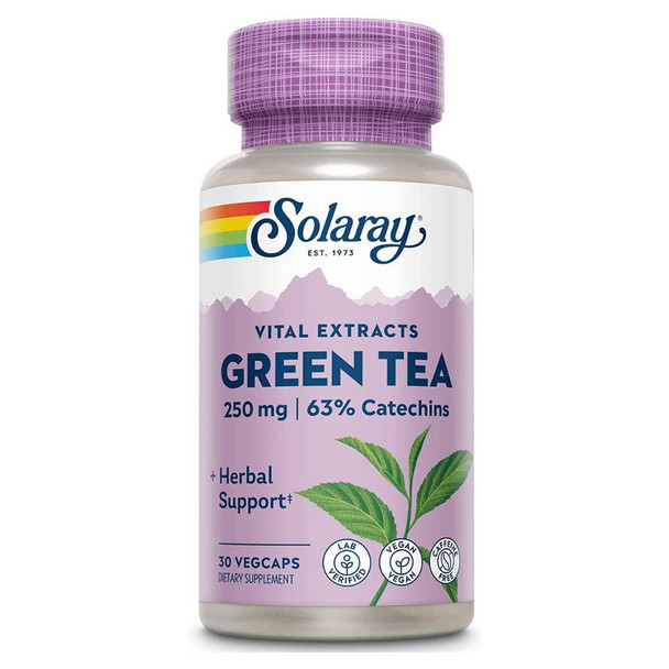  Solaray Green Tea Extract 250mg 30 Capsules 