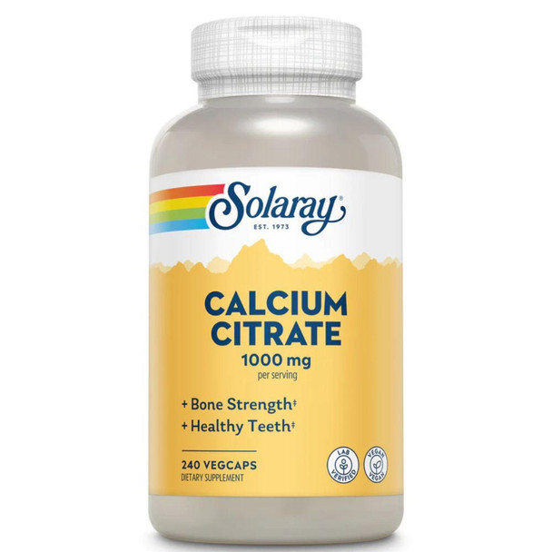  Solaray Calcium Citrate 1000mg 240 caps 
