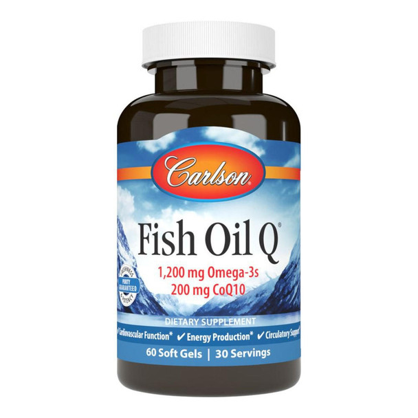 Carlson Carslon Fish Oil Q 60 Softgels 