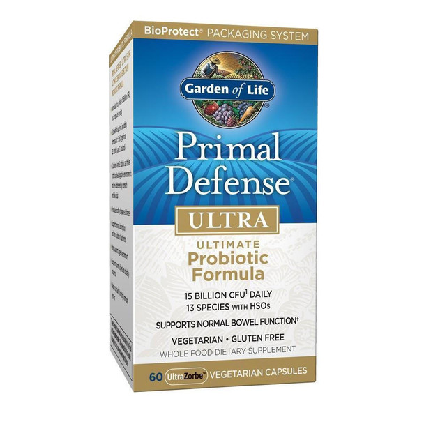  Garden of Life Primal Defense Ultra Probiotic Formula 60 Capsules 
