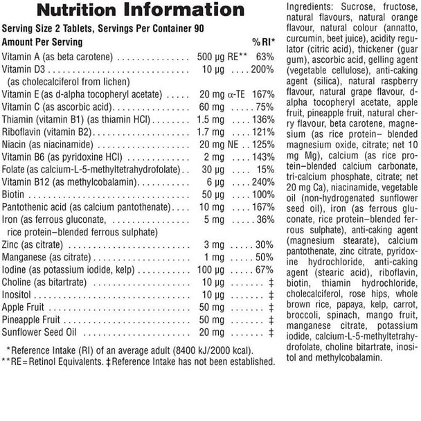  Nature's Plus Animal Parade Grape 180 Chews 