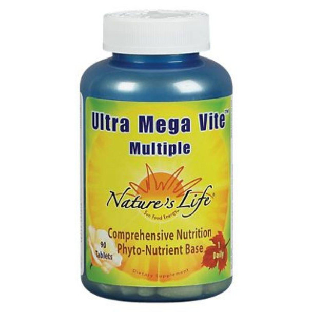  Nature's Life Ultra Mega Vite 90 Tablets 