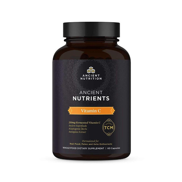  Ancient Nutrition Nutrients Vitamin C + Probiotics 60 Caps 