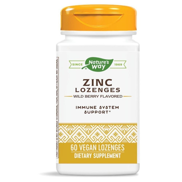  Nature's Way Zinc Lozenges 60 Capsules 