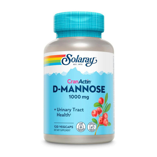  Solaray D-Mannose With CranActin 120 Capsules 