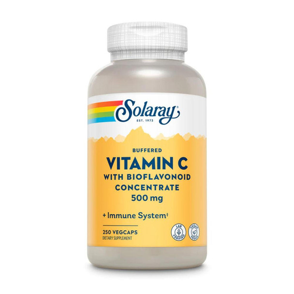  Solaray Buffered Vitamin C 500mg 250 Caps 