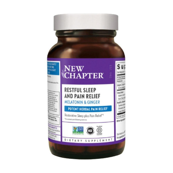  New Chapter Restful Sleep & Pain Relief 30 Capsules 