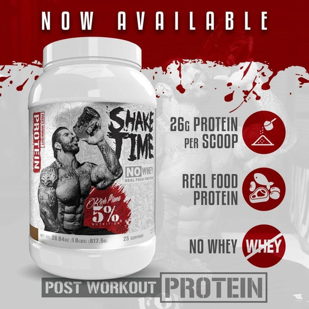  5% Nutrition Shake Time 25 Servings 