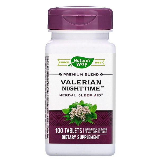  Nature's Way Valerian Nighttime Sleep Aid 100 Tablets 