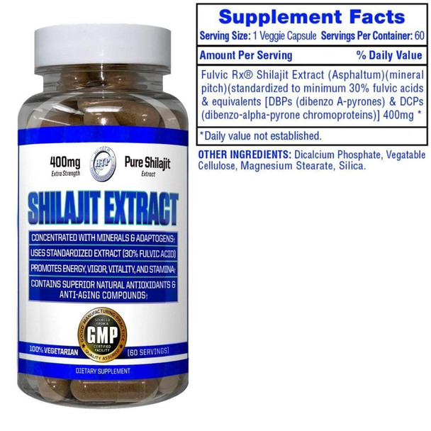  Hi-Tech Pharmaceuticals Shilajit Extract 60 Servings 