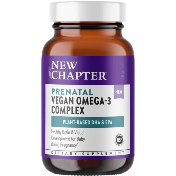  New Chapter Vegan Prenatal Omega 3 Complex 30 Caps 