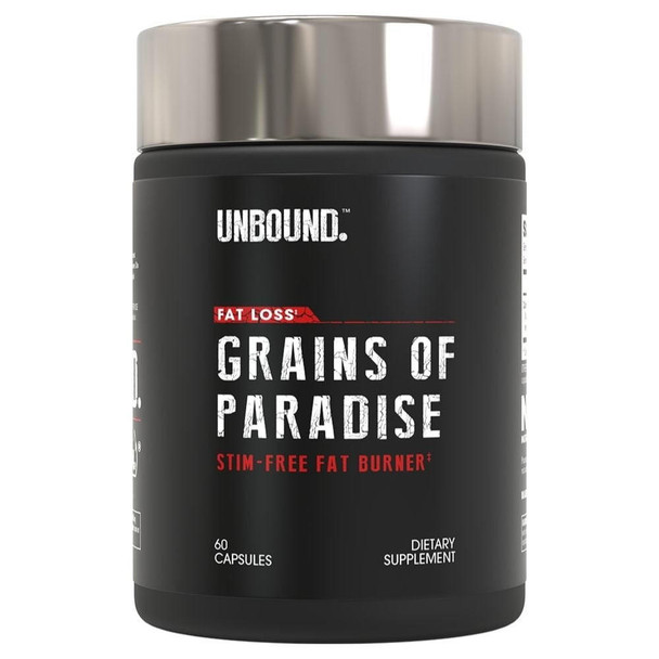 NutraBio Unbound Supps Grains of Paradise 60 Capsules 