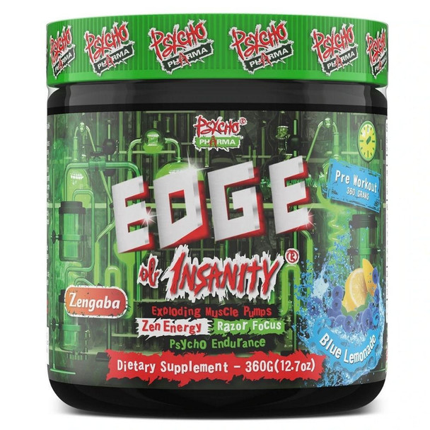  Psycho Pharma Edge of Insanity 25 Servings 