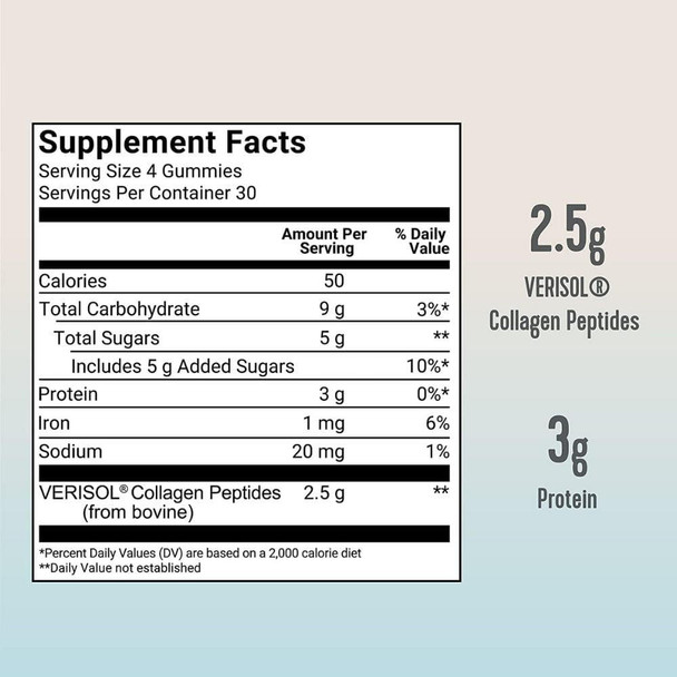  Vital Proteins Collagen Gummies 120 Gummies 