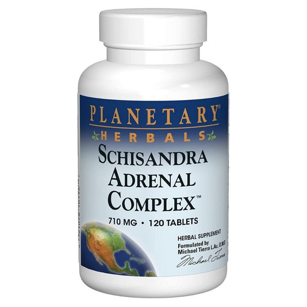  Planetary Herbals Schisandra Adrenal Complex 120 Tablets 