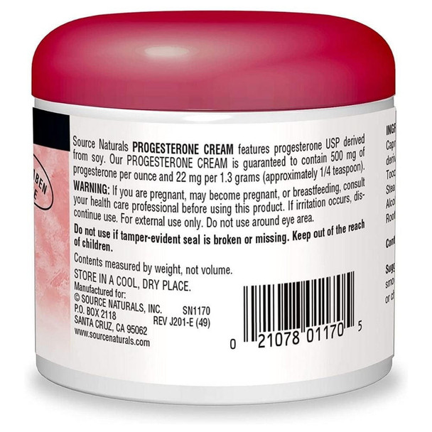  Source Naturals Progesterone Cream 4oz 