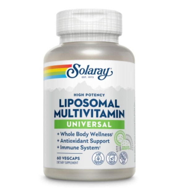  Solaray Liposomal Multivitamin Universal 60 Capsules 
